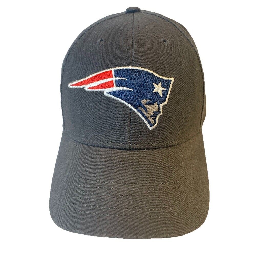 New England Patriots Hat Logo Cap Adjustable Hook & Loop Gray NFL Team Apparel